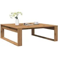 vidaXL Table basse Artisan-Chêne 100x100x35 cm Bois composite
