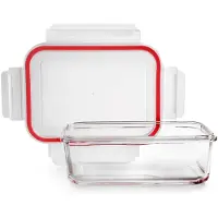 Ibili Lot 2 Cônes Borosilicate Verre Borosilicate Résistant, 900ml, Rectangulaire -