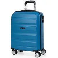 Itaca unisex. T71650-01 Mallette de voyage Chariot à cabine ABS T71650 bleu -55x40x20cm (OSFA), Casuel, ABS/Polycarbonate