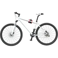 vidaXL Support de montage pour vélo Montage mural Pliable Rouge Noir Acier