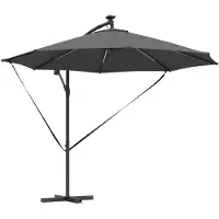 vidaXL Parasol , 294 x 294 x 248 cm, polyester et aluminium