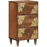 vidaXL Buffet à tiroirs Marron 40 x 33 x 75 cm Bois massif Mango