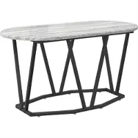 vidaXL Table basse Sonoma Grey - 80X40X40.5 Cm, en aggloméré et métal Lumarko