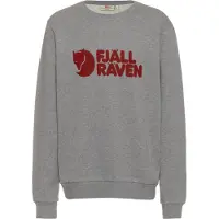 Fjällräven - Sweat en coton biologique - Fjällräven Logo Sweater M Grey Melange en Coton - Taille M - Gris