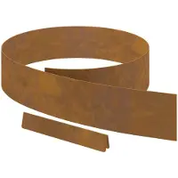 vidaXL Bordure de jardin, 450 x 0,05 x 15 cm, acier résistant aux intempéries, aspect rouille