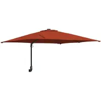 vidaXL Parasol de jardin terre cuite 248,5 x 247,5 x 160 cm