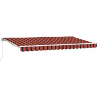 vidaXL Cadre d'auvent orange et noir 350 x 200 cm
