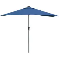 vidaXL , parasol de jardin, 294 x 150 x 224 cm, polyester et acier