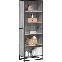 vidaXL Bibliothèque sonoma gris 60x35x170,5 cm bois d'ingénierie