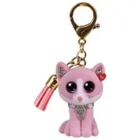 TY Mini Boos clip Fiona - chat rose
