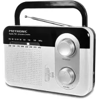 Metronic Radio FM grandes ondes 477220 blanc