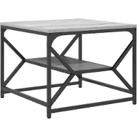 vidaXL Table basse Sonoma grise 51 x 50 x 40 cm