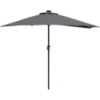 vidaXL , parasol de jardin, 294 x 150 x 224 cm, polyester et acier
