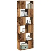 vidaXL Bibliothèque/Séparateur de pièce vieux bois 60x24x186 cm