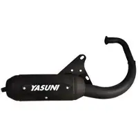 Yasuni Eco komplette Auspuffanlage - Edelstahl schwarz