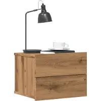 vidaXL Tables de chevet murales 2 pcs chêne artisanal 40x32x30 cm
