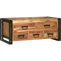 vidaXL Table basse - 90X50X38 Cm en bois d'acacia Lumarko !