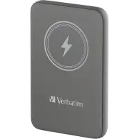 Verbatim Charge 'n' Go Magnetic Wireless Power Bank 10000 Grey
