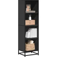 vidaXL Bibliothèque noir 40x35x139 cm bois d'ingénierie