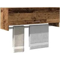 vidaXL Armoire aspect bois ancien 100x32,5x35 cm Bois composite