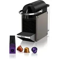 Krups Cafetière nespresso à capsules 19bars titane - - YY5290FD - pixie