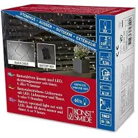 Konstsmide Filet Lumineux Pour L'extérieur À Piles 40 Led Avec Capteur Minuteur