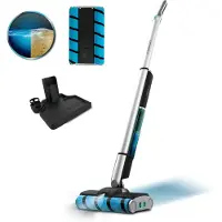 Cecotec Aspirateur balai - FreeGoWash TwiceSpray - 60 W - 40 min - 450 ml - Gris