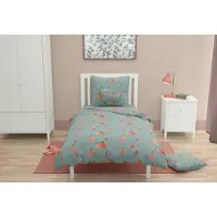 Roupillon Housse de couette peach 140 x 200 cm vert 2 pièces