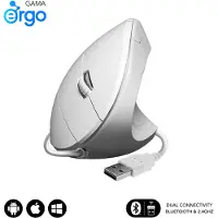 Subblim Souris ergonomique EDGVU02 1600 DPI blanche