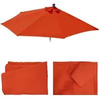 Mendler Housse De Rechange Pour Parasol Semi-Circulaire Parla, Housse De Parasol De Rechange, 270cm Tissu/Textile Uv 50+ 3kg Terracotta