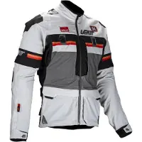 Leatt ADV Rally 5.5 Gris Clair Gris Foncé Noir Veste Textile Taille 3XL