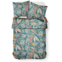 TODAY Sunshine Parure de lit 2 personnes en coton 0.16 - 1 housse de couette 220 x 240 cm + 2 taies d'oreiller 63 x 63 cm