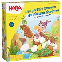 Haba Jeu de société Maman Vautour - Jeu coopératif pour enfants Construire un nid Bois