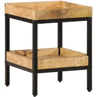 vidaXL Table d'appoint Marron 35 x 35 x 45 cm bois de manguier massif