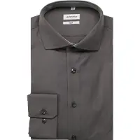 Seidensticker Business Shirt SF Spread Kent - Anthra 665 - Taille 38 - Slim Fit - 100% coton