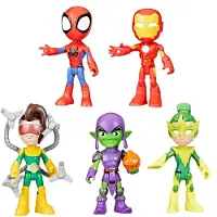 Spidey and his Amazing Friends Spidey et ses amis extraordinaires : lot de 5 figurines