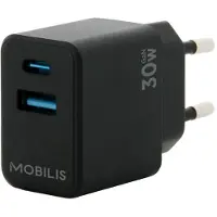 Mobilis 30w Usb-a And Usb-c Wall Charger Clair