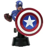 Diamond Select Captain America Animated Figure 15 Cm Bleu