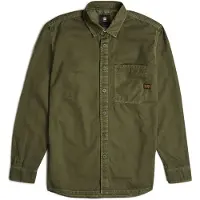 G-Star Regular 1 Pocket Long Sleeve Shirt Vert L Homme