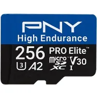 PNY Technologies P-SDU256V32100PHE-GE SD MicroSD XC Card 256GB Pro Elite High Endurance