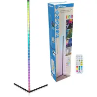 Grundig LED Lampadaire - Lampadaire 140cm - Lumière RGBW et blanche variable - Incl. télécommande et capteur de musique