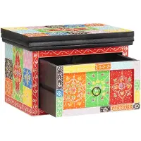 vidaXL Cabinet de chevet avec tiroir 2 pcs Multicolore 40 x 30 x 28 cm