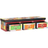 vidaXL Armoire TV Multicolore 100 x 30 x 24 cm Bois massif Mango