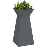 vidaXL Jardinière à pilier Anthracite 35 x 35 x 73 cm