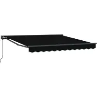 vidaXL Cadre d'auvent noir 300 x 250 cm