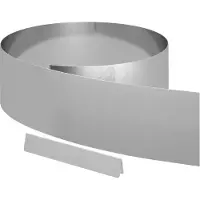 vidaXL Bordure de jardin, lot de 4, 450 x 20 cm, acier galvanisé, argenté