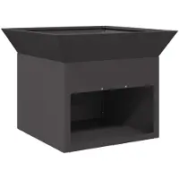 vidaXL Foyer Noir 50 x 50 x 40 cm Acier