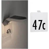 Paulmann Numéro de maison pour applique solaire d'extérieur Soley