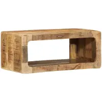 vidaXL Meuble TV 60x30x25 cm Bois de manguier massif brut