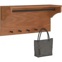 vidaXL Porte-manteau mural SANDNES 87x30x42 cm bois massif pin